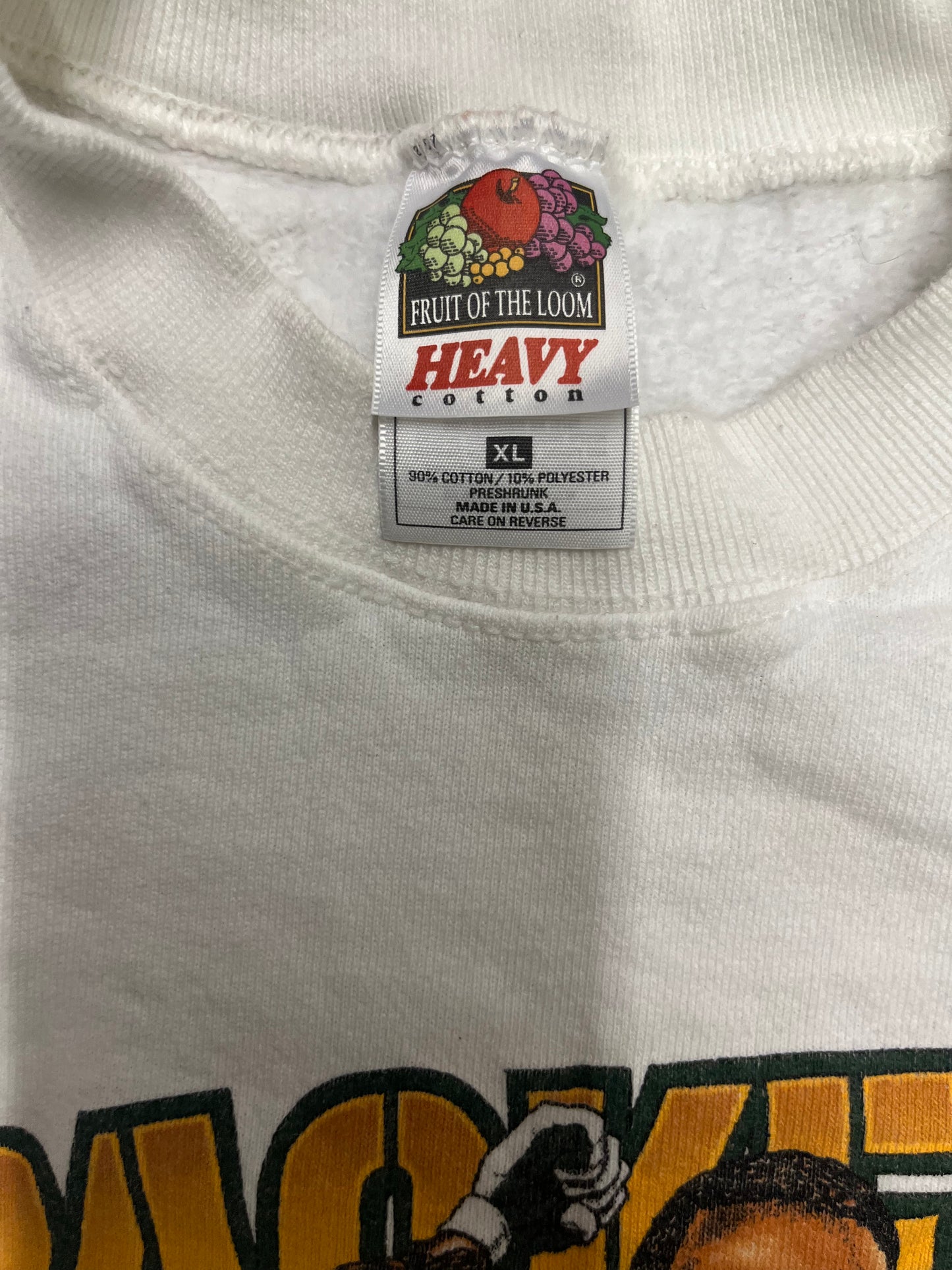 Vintage Green Bay Packers "Caricature" Super Bowl Champions Sweatshirt Size XL