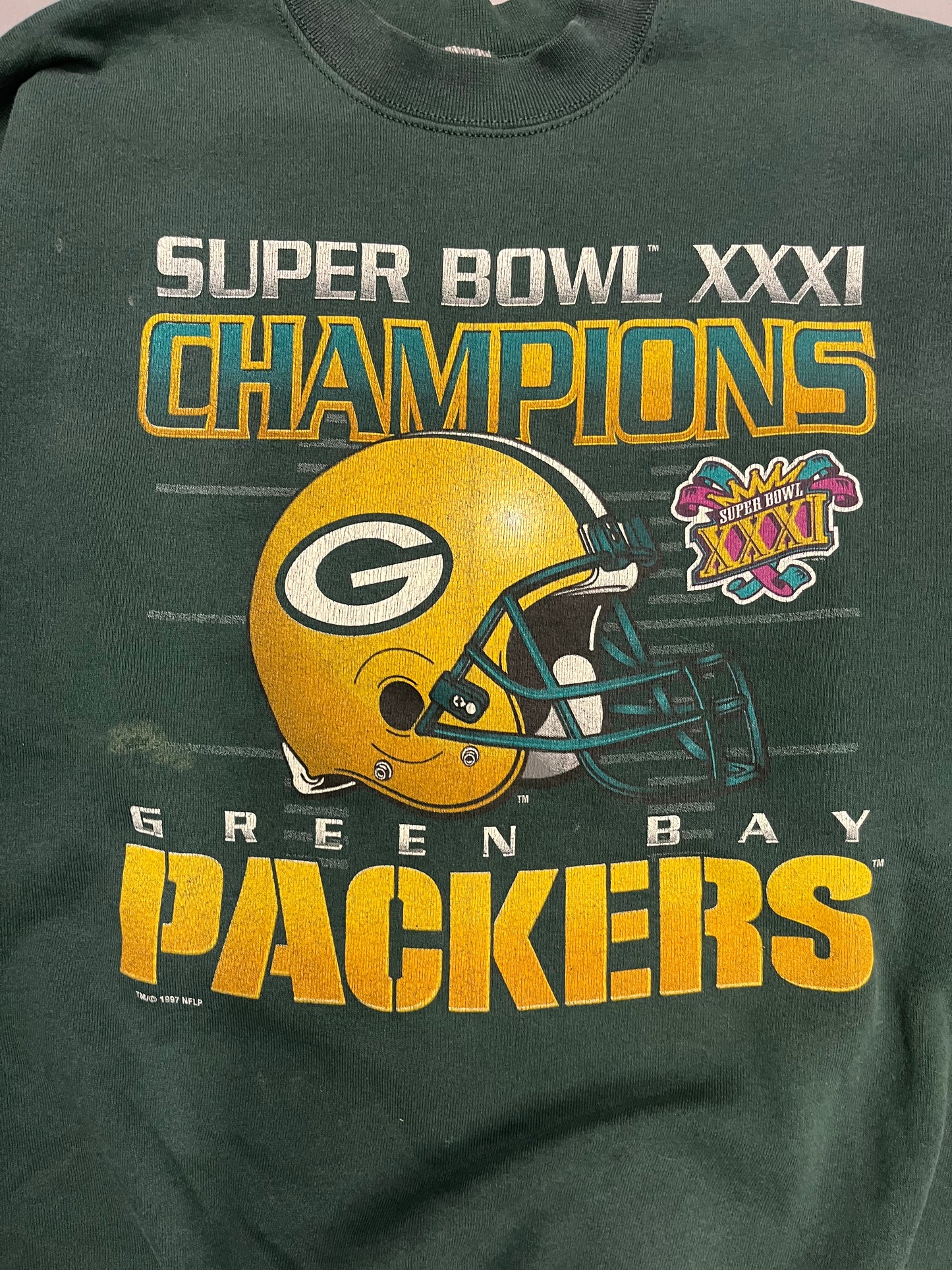 Vintage Green Bay Packers Super Bowl Sweatshirt Size XL