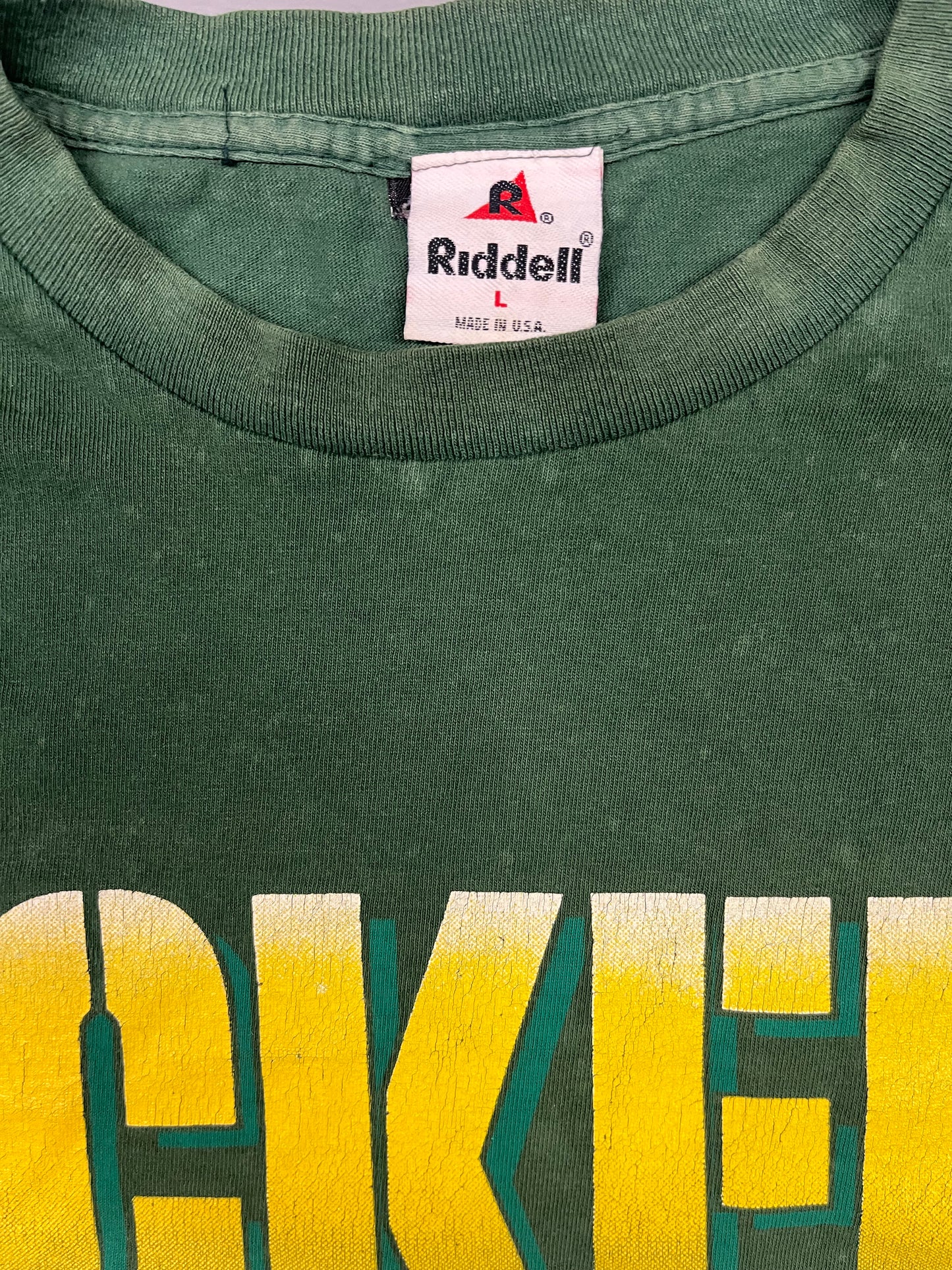 Vintage Green Bay Packers Big Helmet T-Shirt Size Large