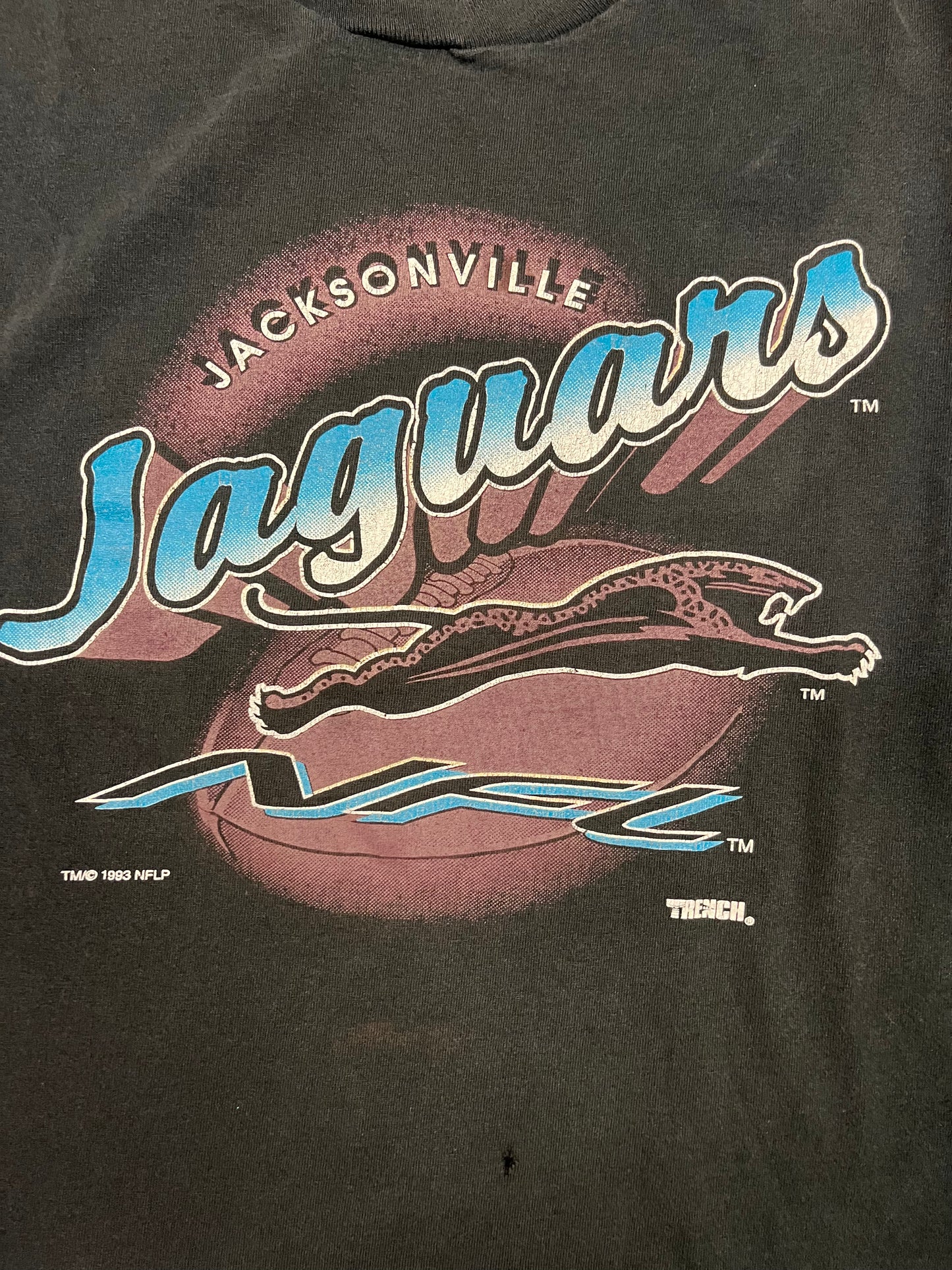 Vintage Jacksonville Jaguars Banned Logo T-Shirt Size XL