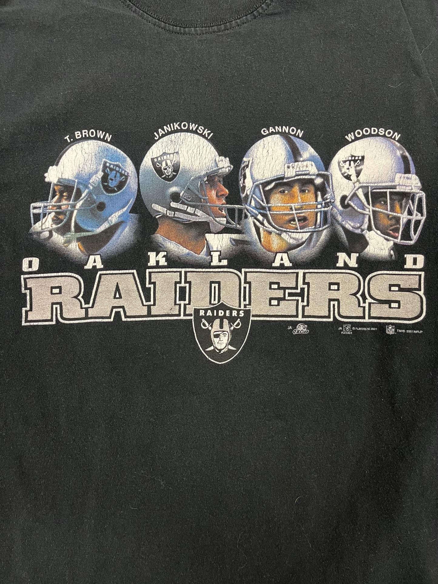 Vintage Oakland Raiders Players T-Shirt XL