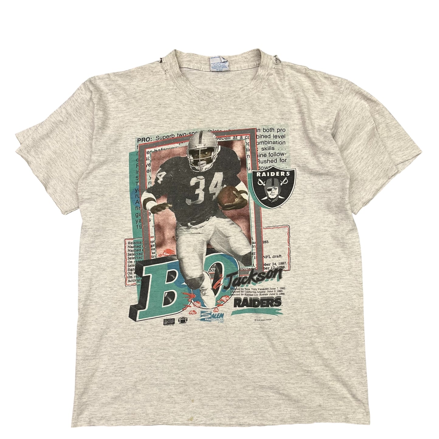 Vintage Bo Jackson Oakland Raiders Size Large