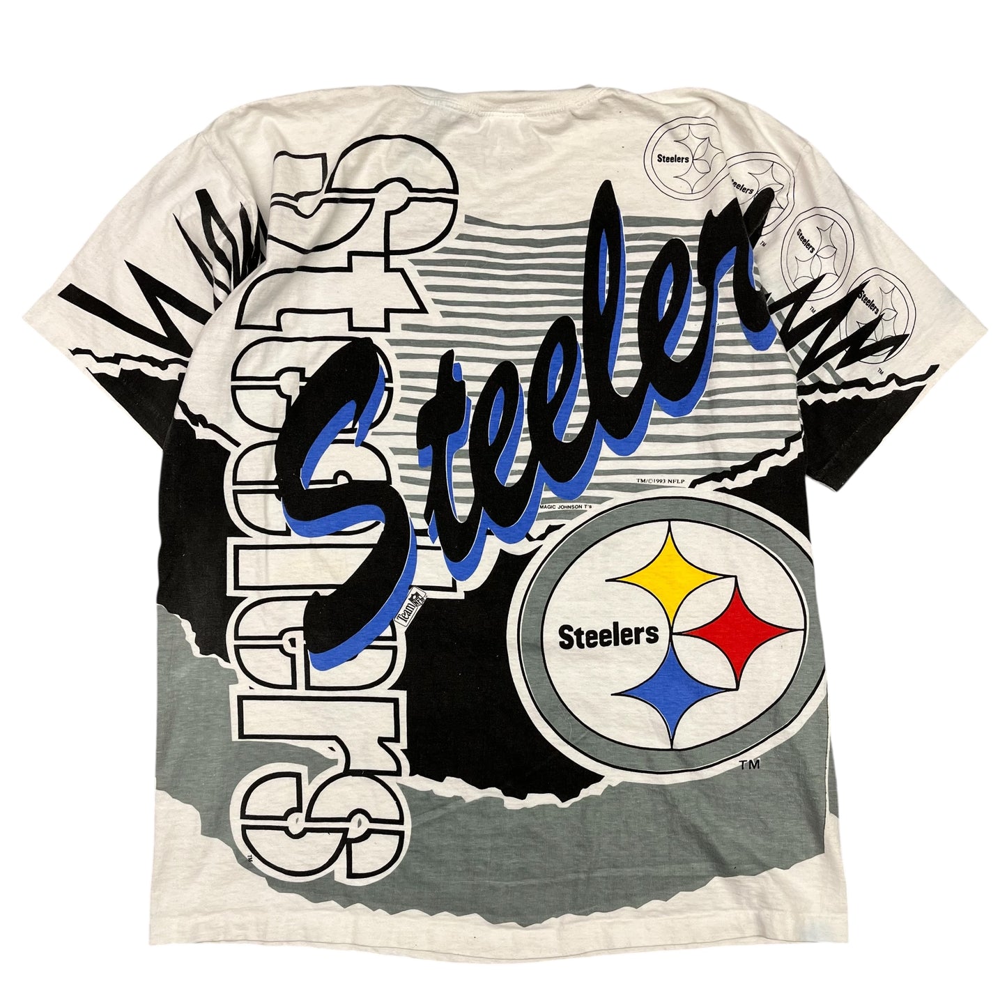 Vintage Pittsburgh Steelers AOP T-Shirt Size Large