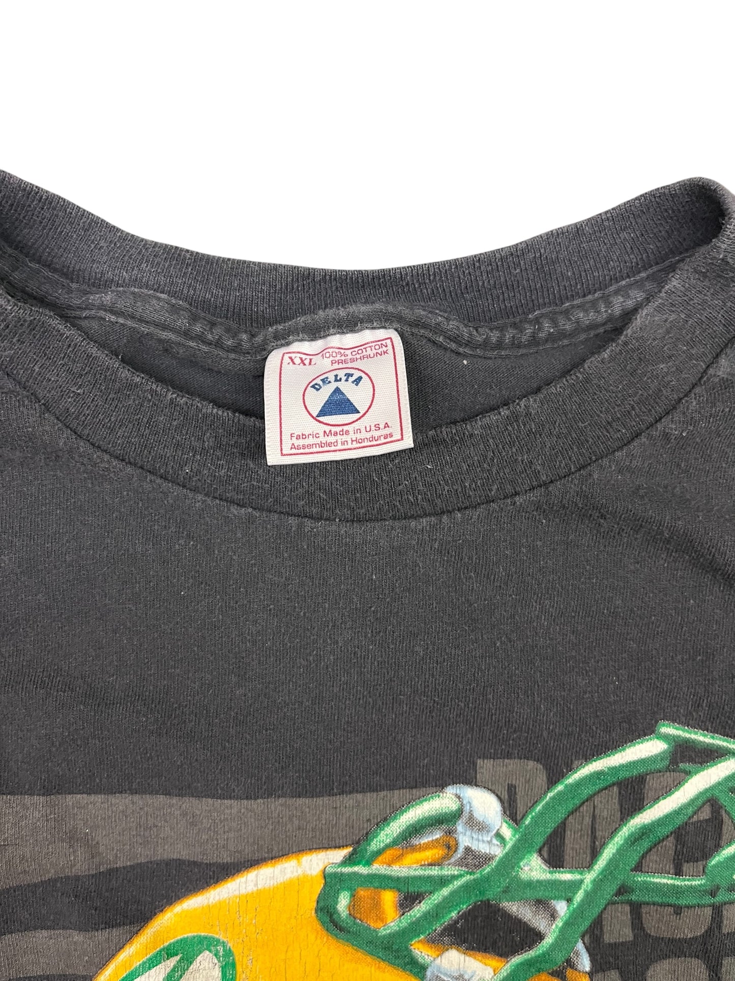 Vintage Green Bay Packers Raised Helmet T-Shirt Size XXL