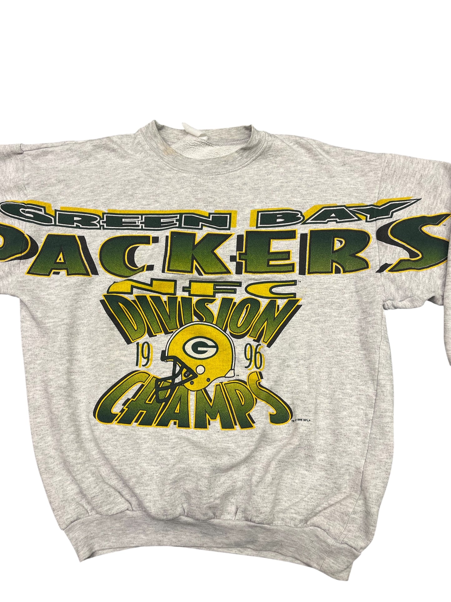Vintage Green Bay Packers Chest Logo Sweatshirt Size Large