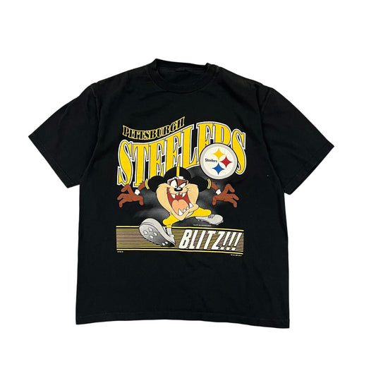 Vintage Pittsburgh Steelers Taz T-Shirt Size Medium