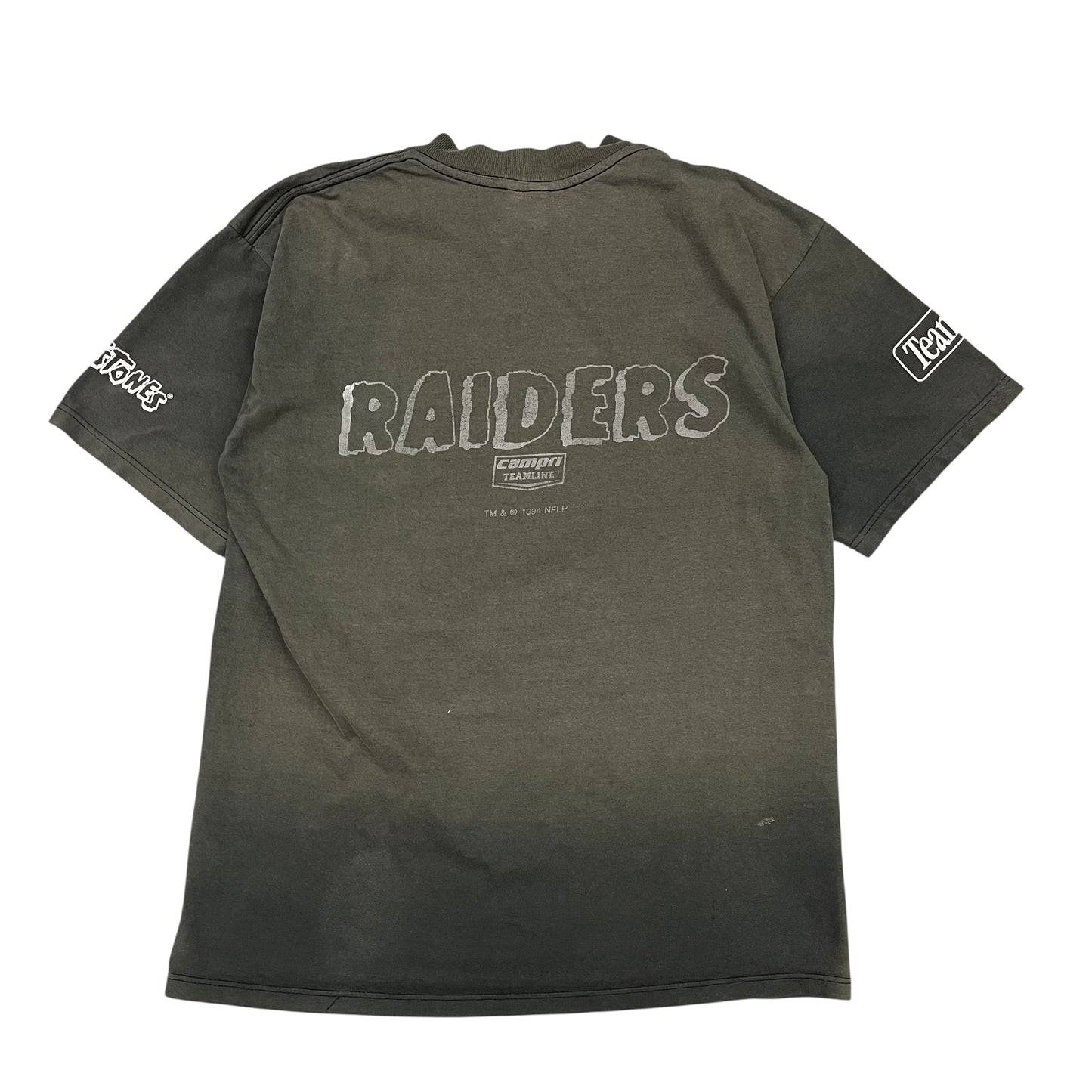 Vintage Fred Flintstone Oakland Raiders T-Shirt Size Small